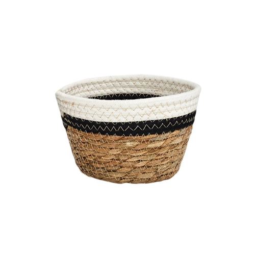 Braided & Cotton Basket |  Small