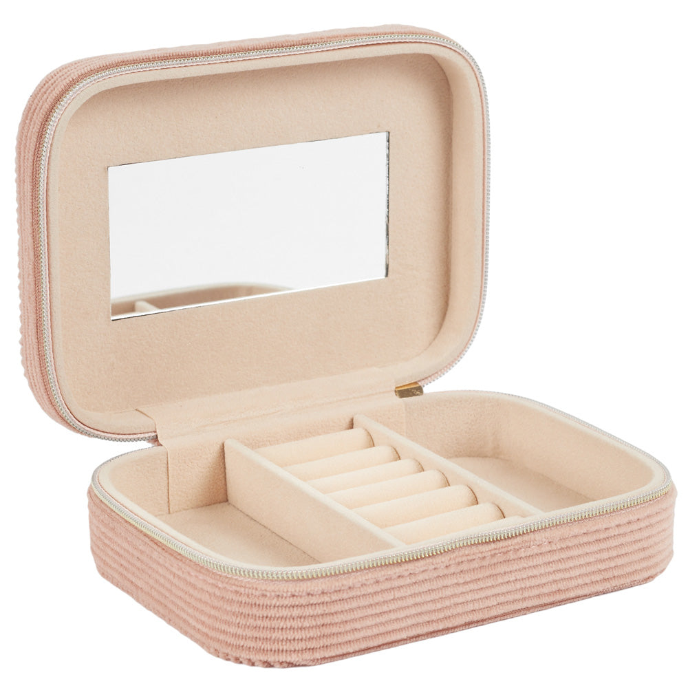 Rectangle Corduroy Jewelry Box