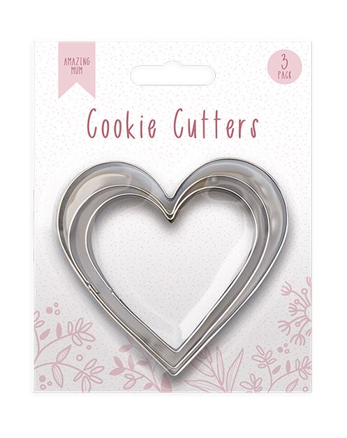 Heart Shape Cookie Cutters | Pack of 3