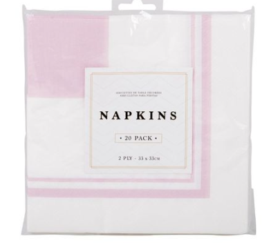 Party Napkins | Pink