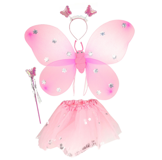 Princess Friends Dress Up Set Butterfly Fairy with Wings