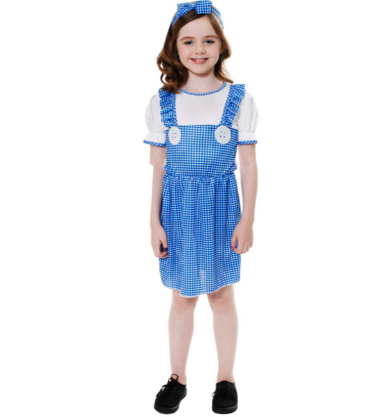 Girls Country Dorothy Oz Fairy Tale World Book Day Costume  |  Age 4-6