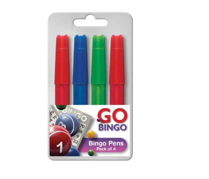 Bingo Pens |  Pack of 4  | Assorted