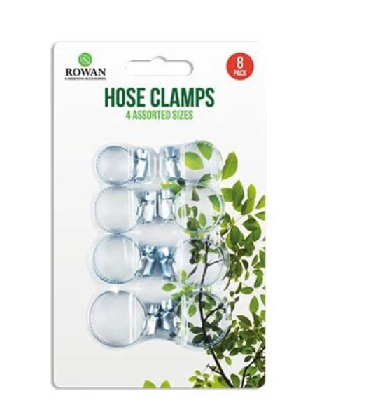 Rowan Hose Clamps | Assorted Sizes 8 Pack