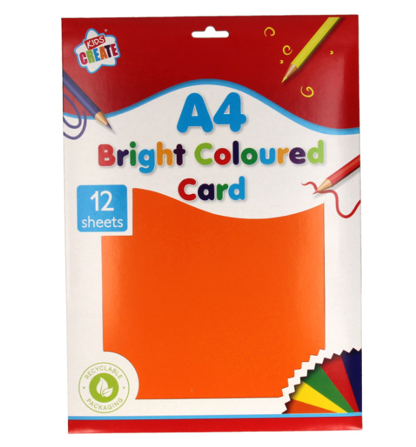 A4 Coloured Cardboard