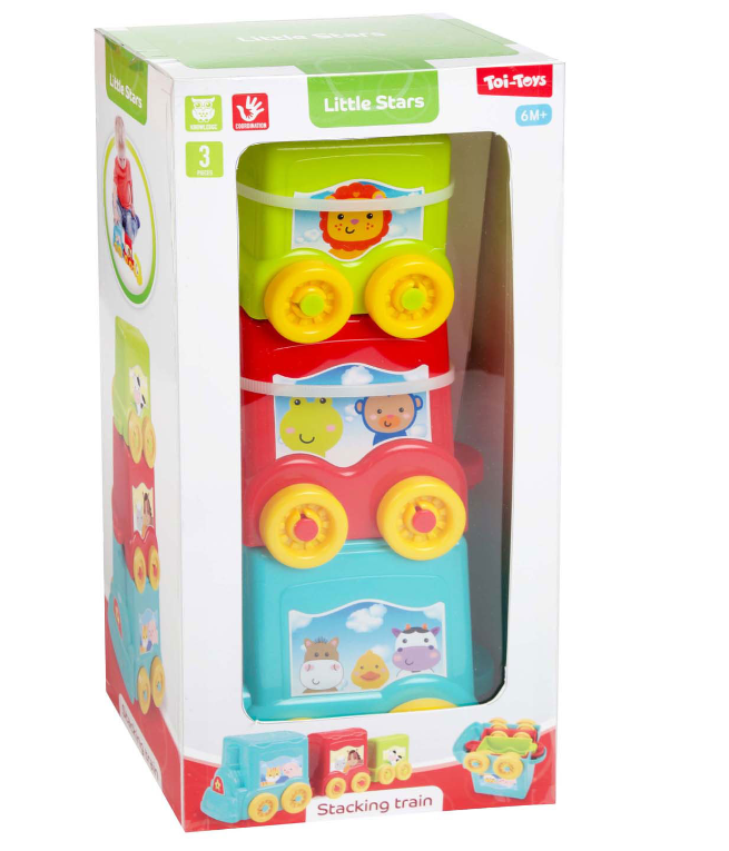 Baby Stacking Tower Train