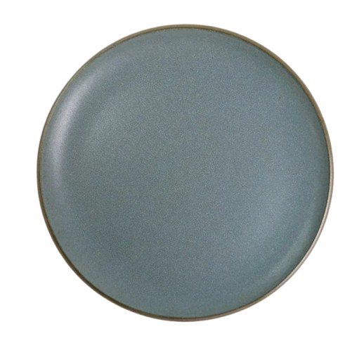 Blue Stoneware Dinner Plate