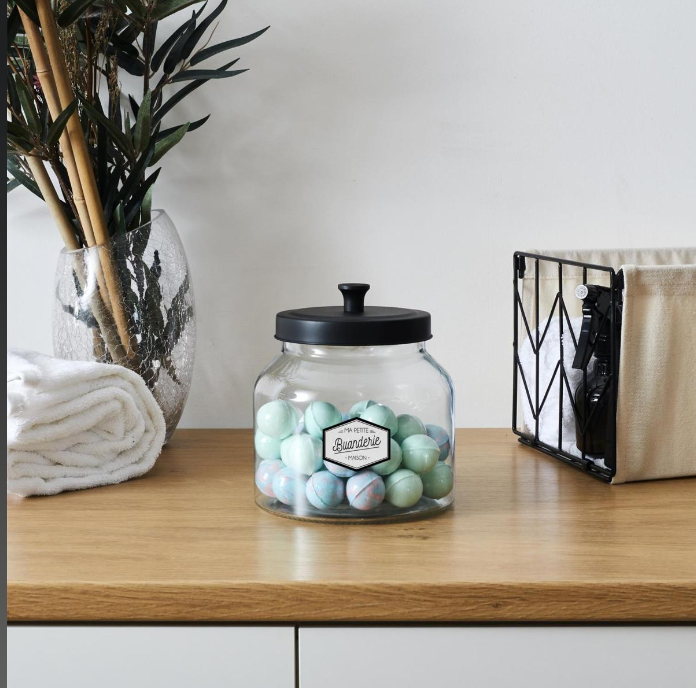 Laundry Glass  Jar