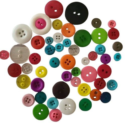 Plastic Buttons | 90pcs