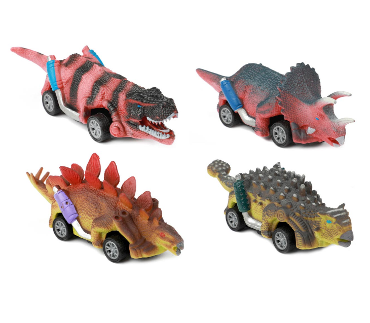 World of Dinosaurs Dino Pullback Car | 4 pcs