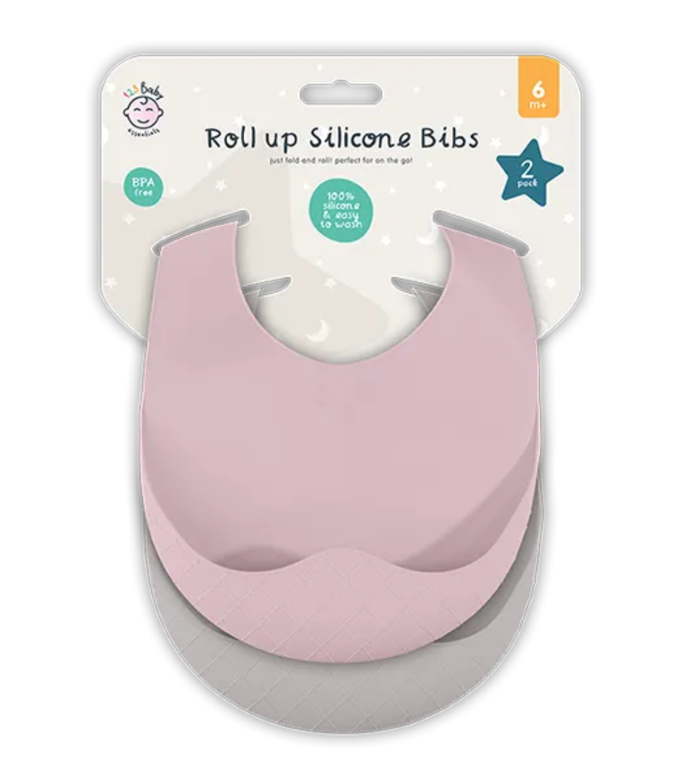 Light Weight Silicone Bibs | 2 Pcs