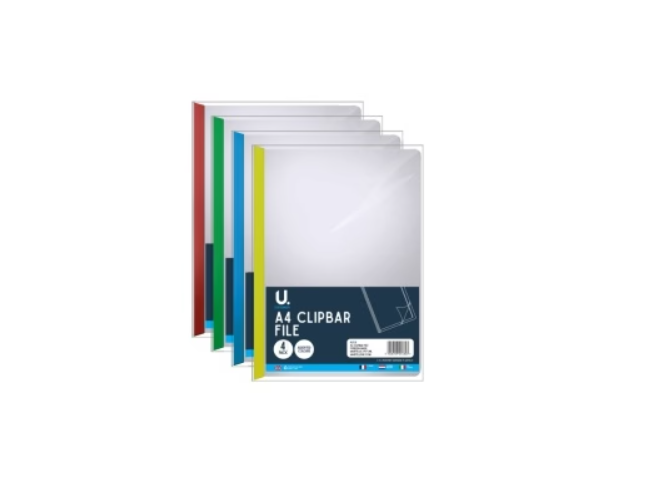 A4 Clip Bar File  | 4PCS