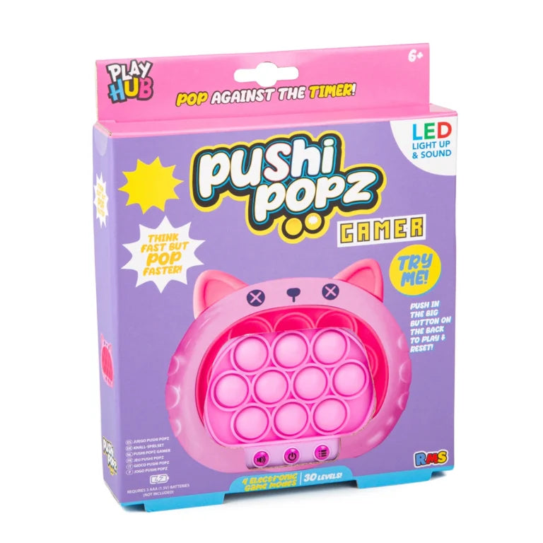 Pushi Popz Gamer LED Light-Up Fidget Game