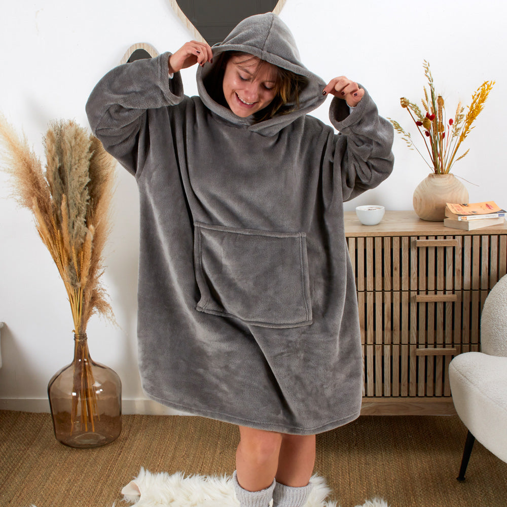 Blanket Sweater With Hood