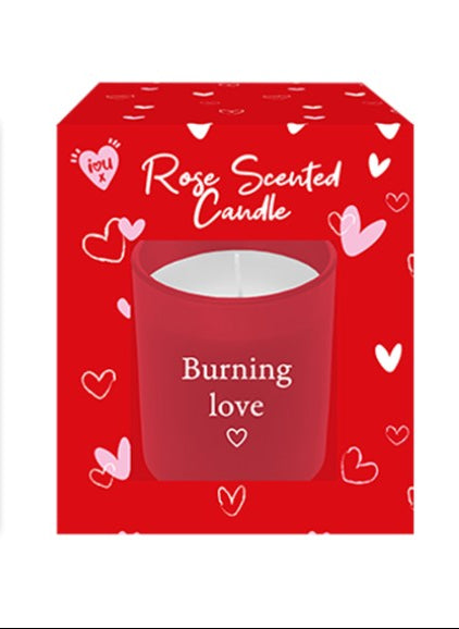 Valentine's Day  Rose Scented Candle