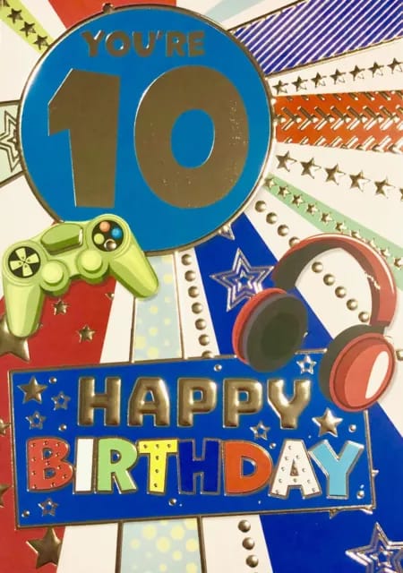 You're 10 Happy Birthday Card