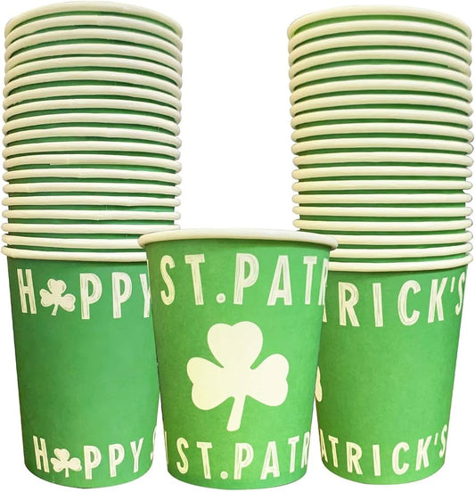 St. Patrick's Day Cups | 250ML | Assorted Pack | of 12