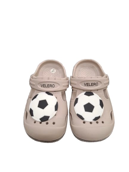 Football-Themed Croc Sandals