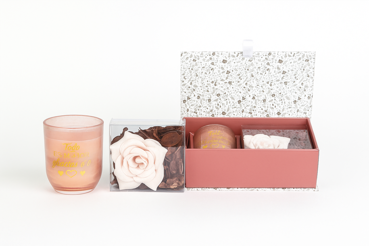 Scented Candle With Potpourri