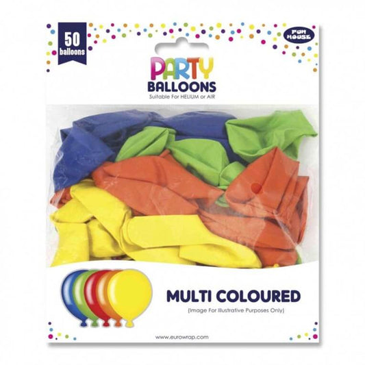 Multicolour balloons | 50 Pcs