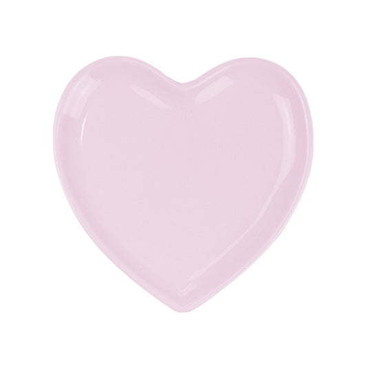 Pink Ceramic Heart Plate