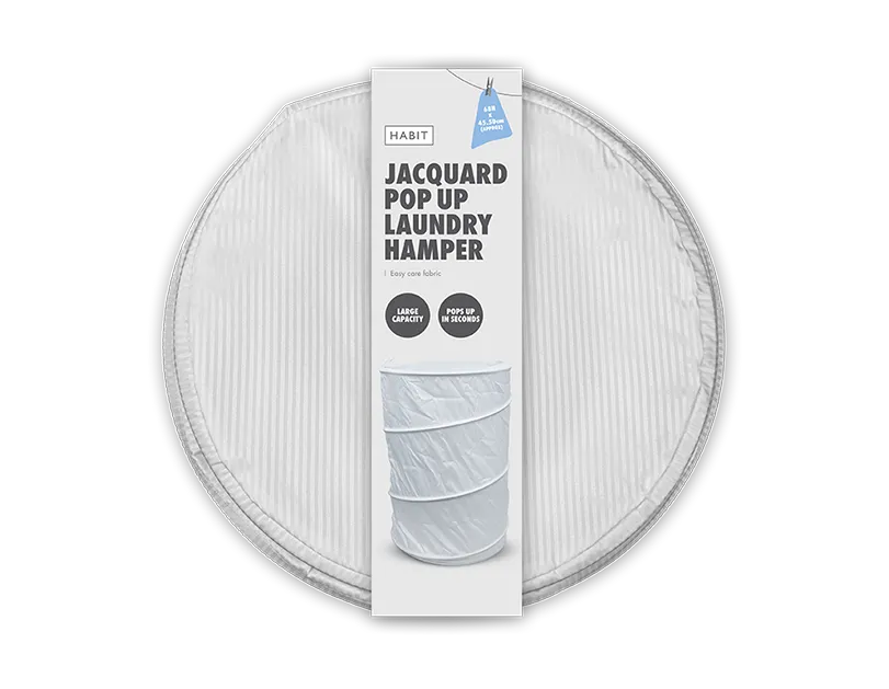 Jacquard Pop Up Laundry Hamper