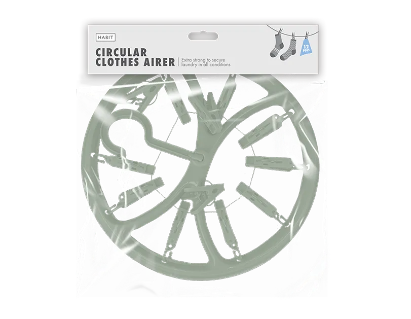 Circular Clothes Airer  | 12 Pegs