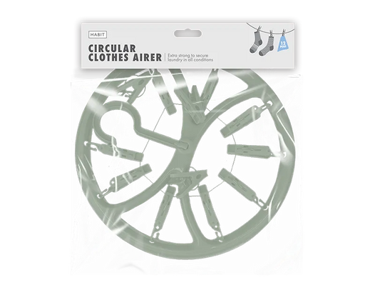 Circular Clothes Airer  | 12 Pegs