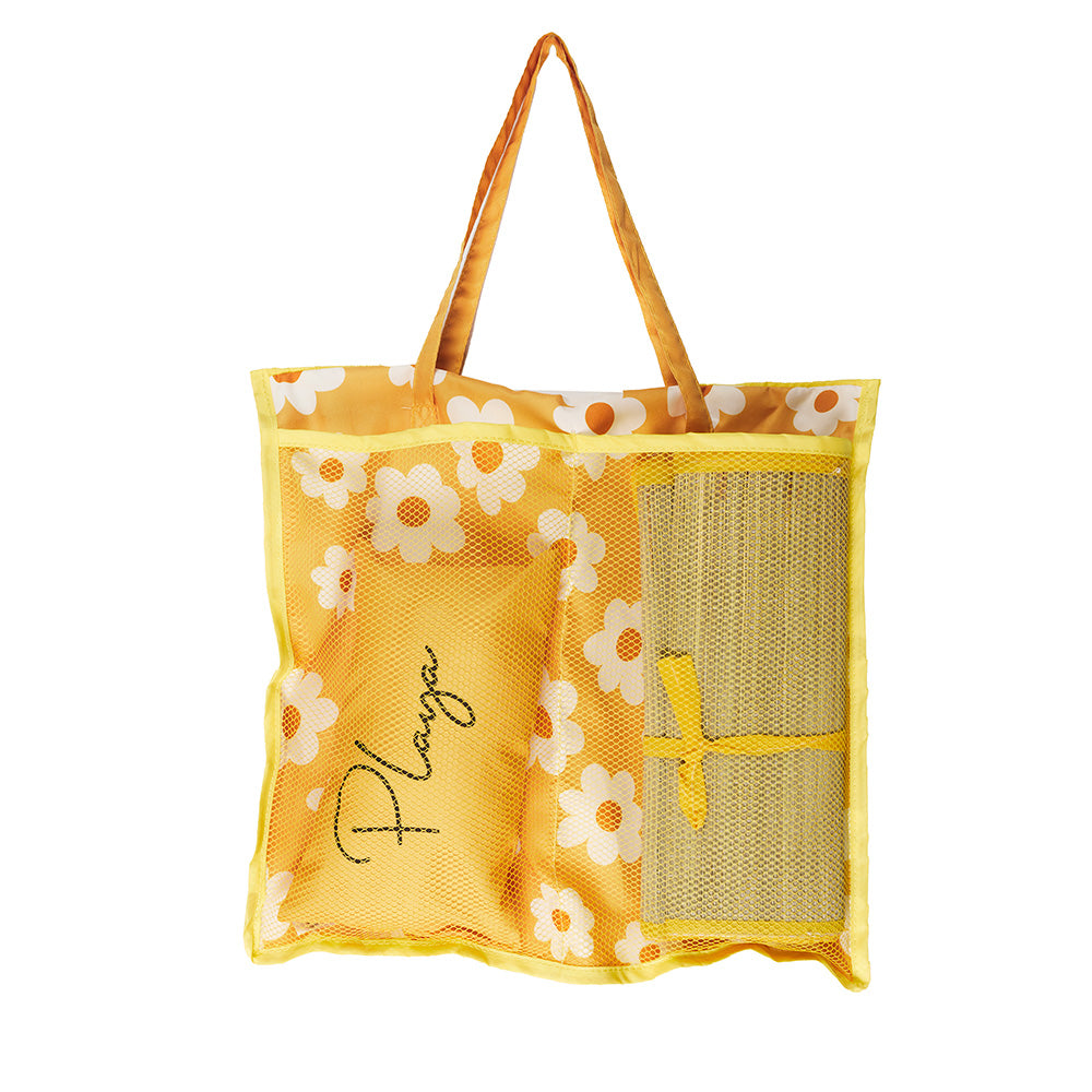 Floral Beach Set Mat + Bag