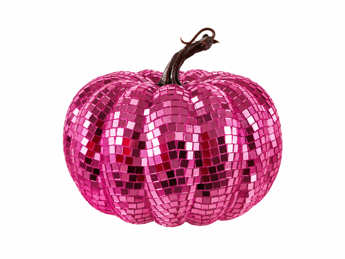 Mirror Disco Pink Pumpkin | 16CM