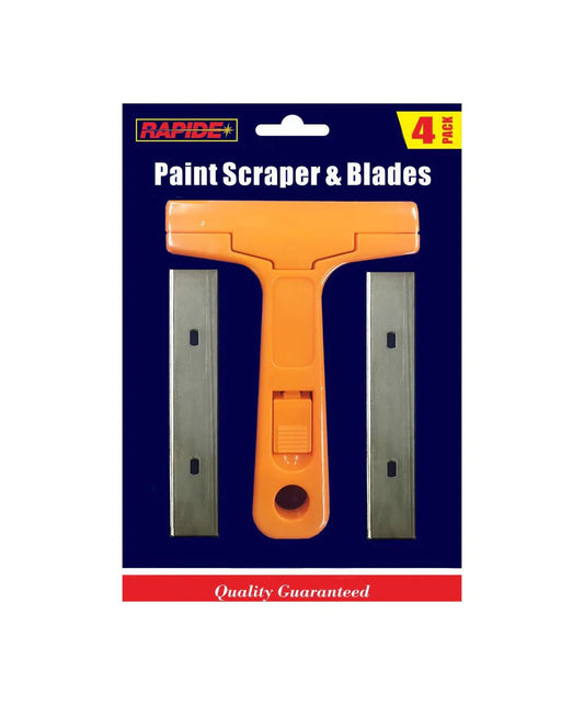 Paint Scraper with Blades  | 4 Pcs