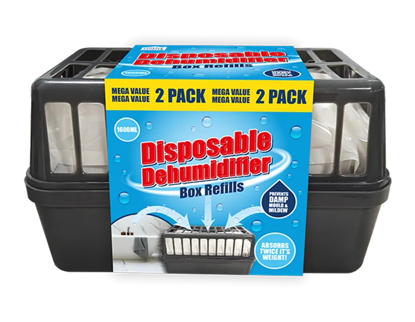 Dehumidifier Box Refills | 1200g 2PK