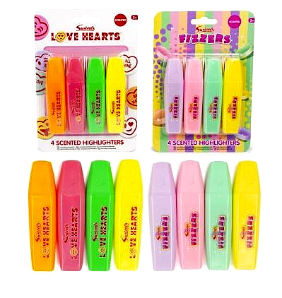 Fizzers Scented Highlighters | Pack of 4