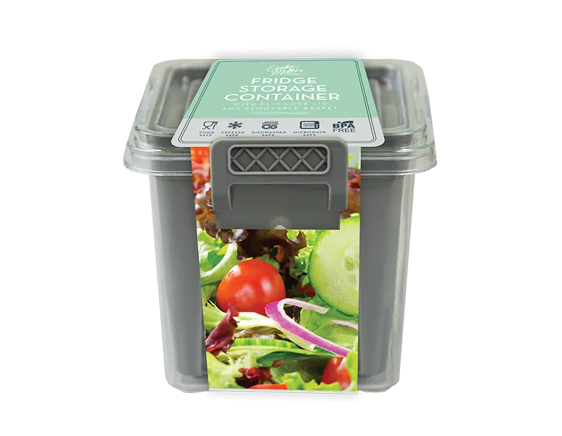 Fridge Storage Container with Clip lock Lid
