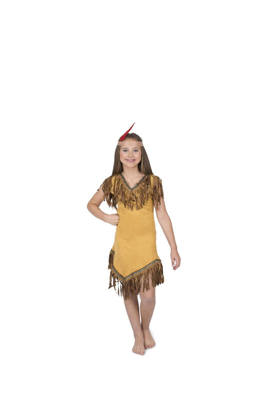 Girls Pocahontas Fancy Dress Costume