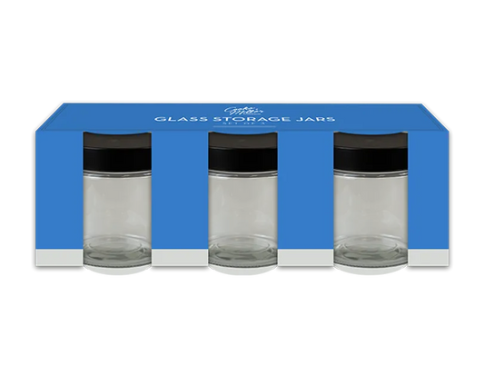 Glass Storage Jars | 3pk