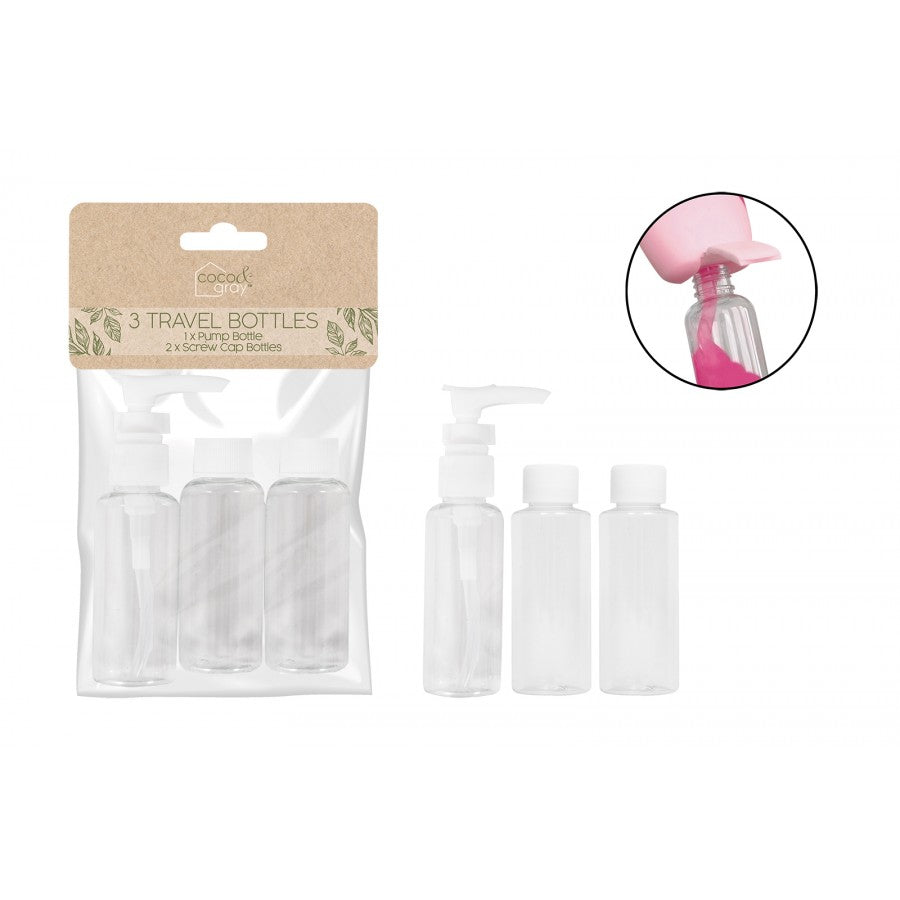 Travel Bottles | Set of 3