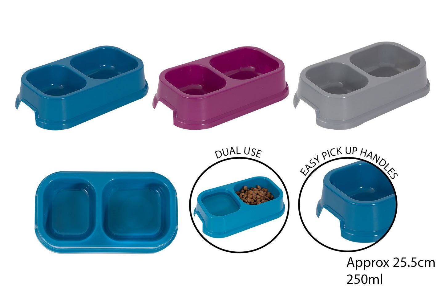 Plastic Double Pet Bowl