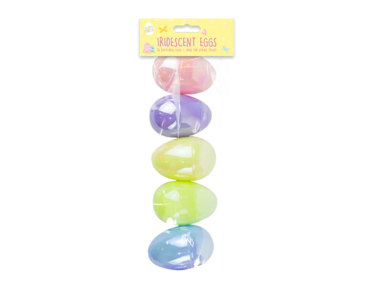 Iridescent Fillable Eggs |  5 Pcs