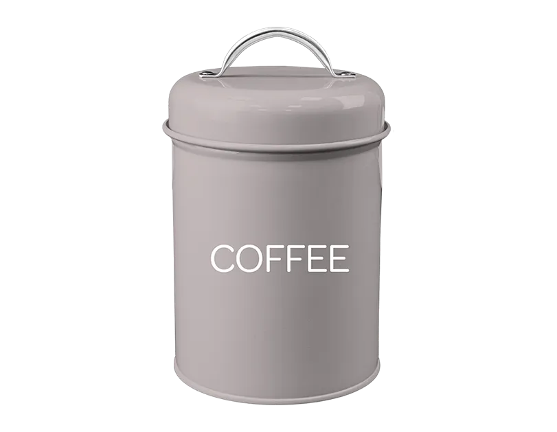 Natural Coffee Storage Jar With Lid Handle