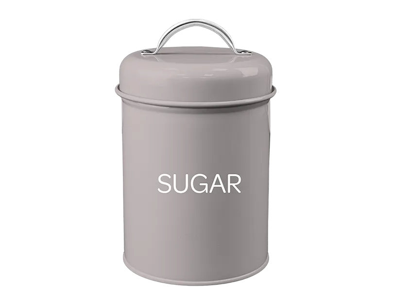 Natural Sugar Storage Jar With Lid Handle