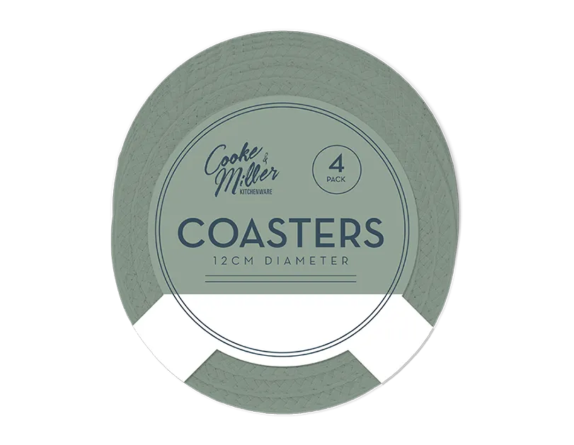 Natural Coasters | 4 Pcs |  12cm