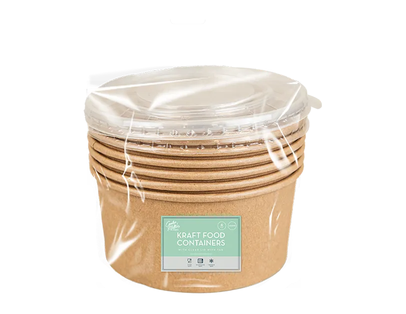 Kraft Food Containers | 6 Pack  1.2L