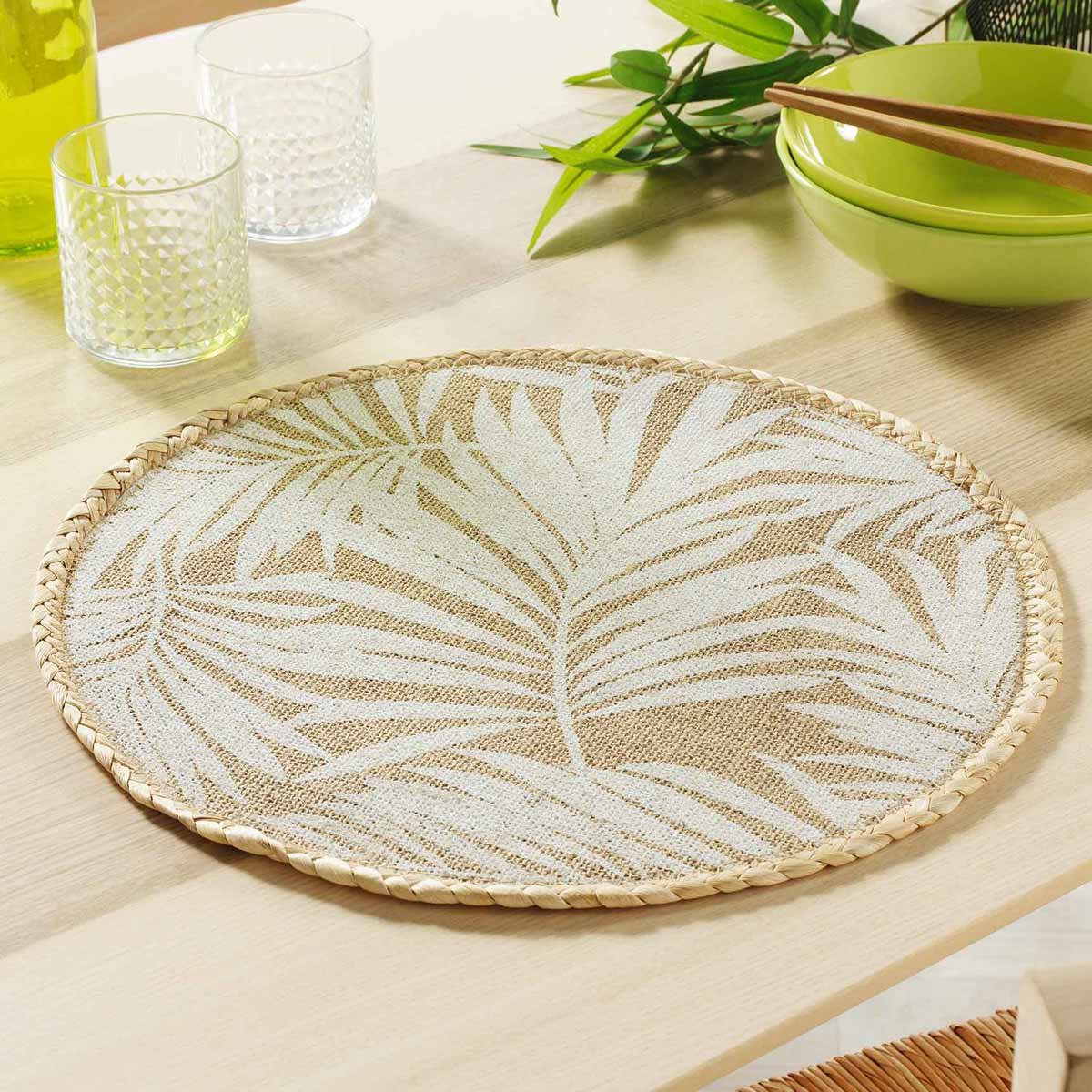 Tablemat Jute Palm