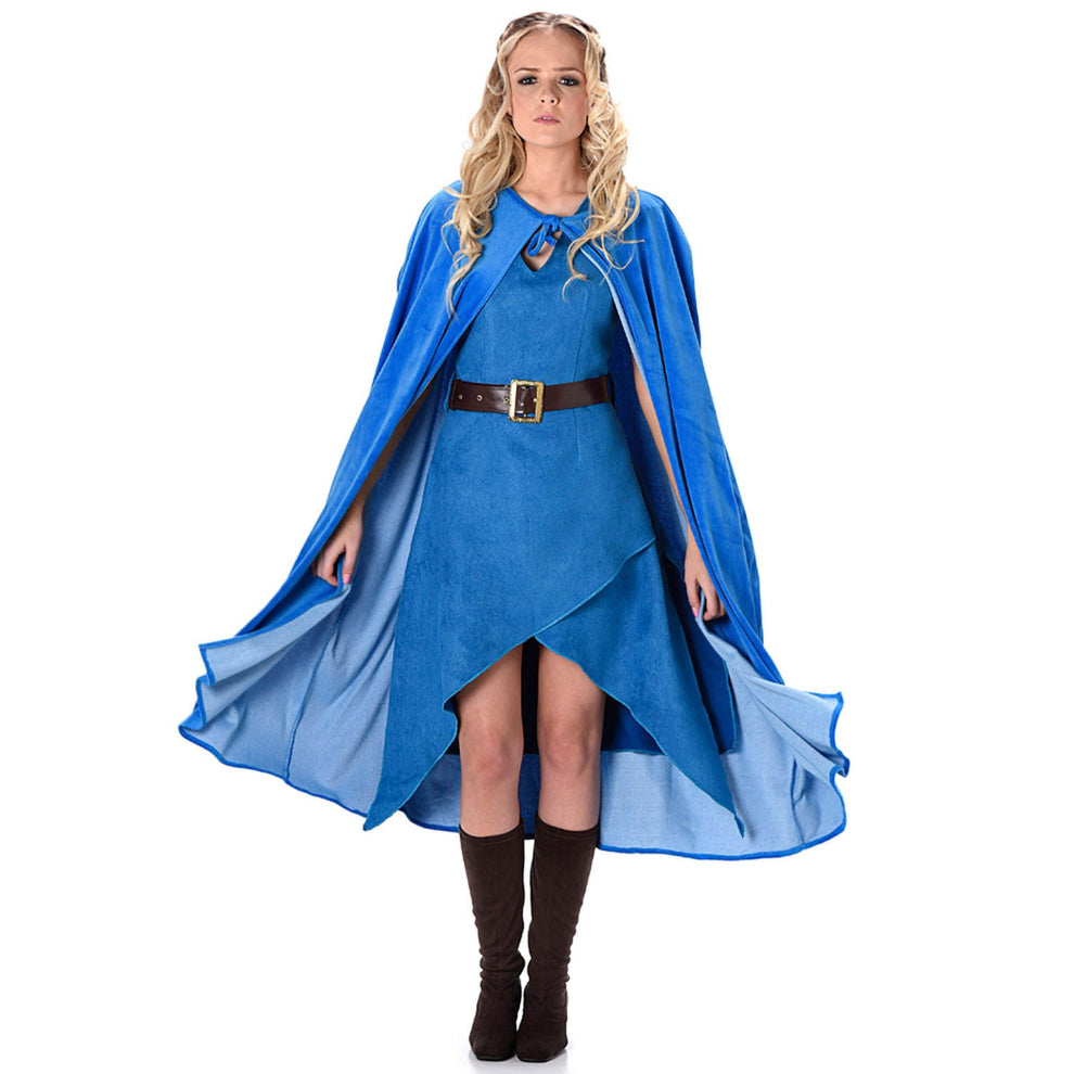 Women's Blue Medieval Warrior Costume