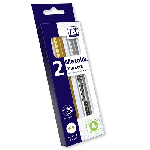 Pack of 2 Metallic Markers