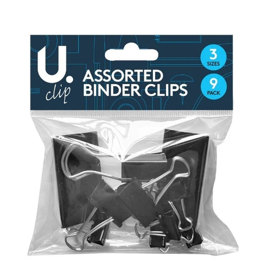 Assorted Binder Clips | 9pk