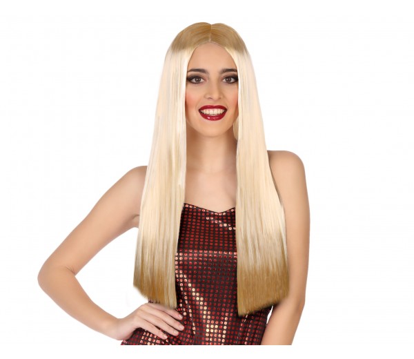 Long Straight Wig Blond 60cm