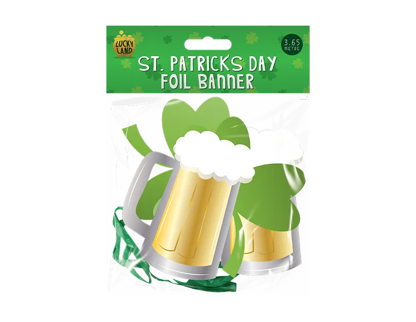 St. Patrick's Day Foil Banner |3.65m