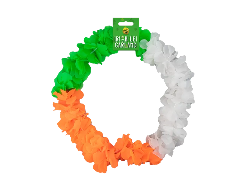 Irish Tricolour Lei Garland